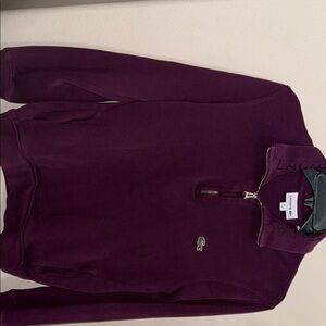 Lacoste Purple Zip Up Sweater